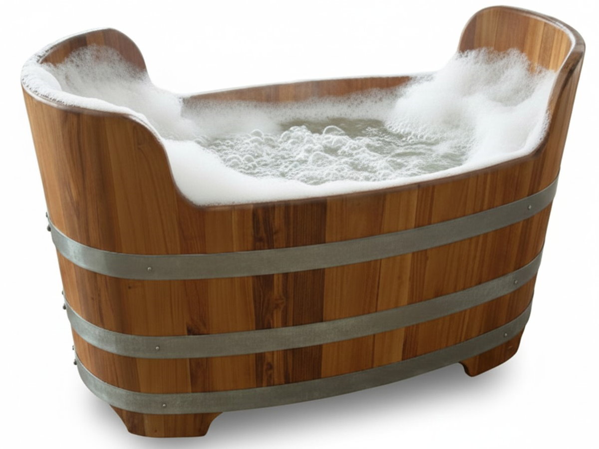 Holzbadewanne Wanne aus Holz